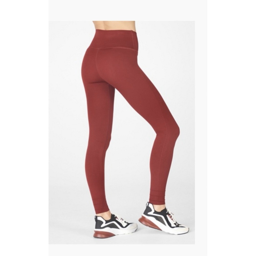 SculptKnit High-Waisted Custom Length Legging Medium Red/ Burgundy